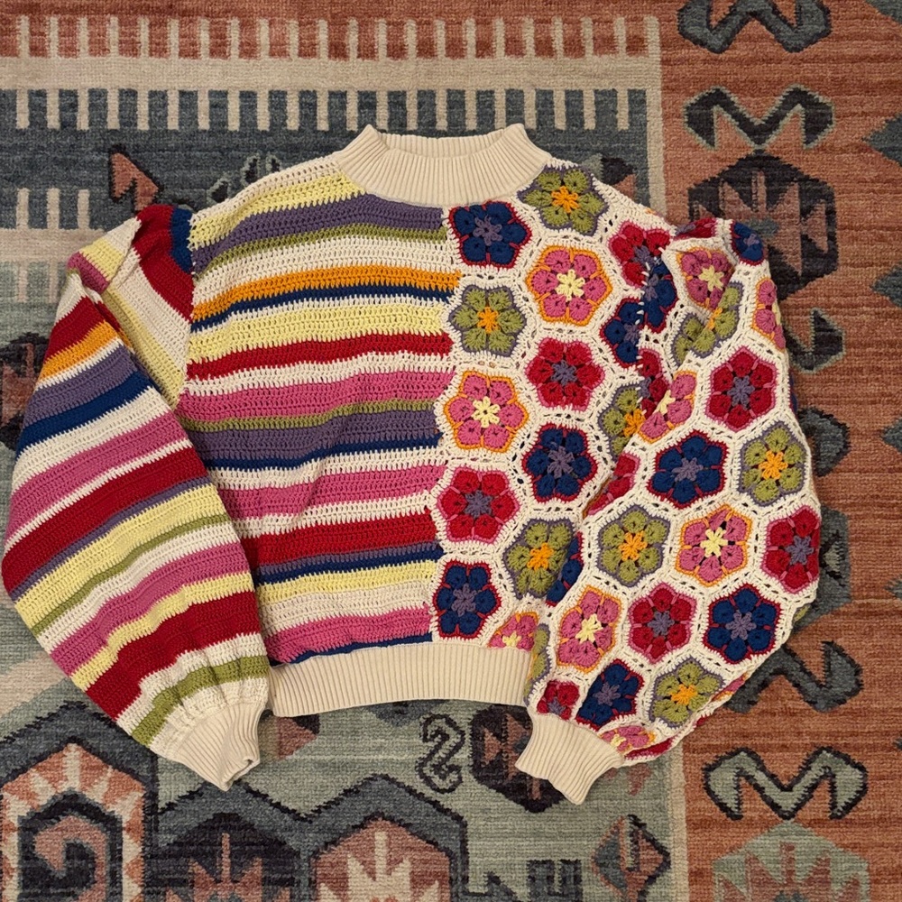 FARM Rio Multicolor Floral Sweater - Picture 3 of 11